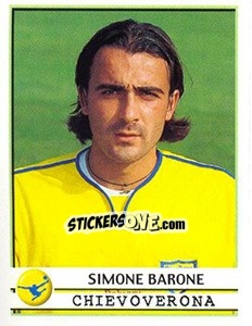 Cromo Simone Barone - Calciatori 2001-2002 - Panini