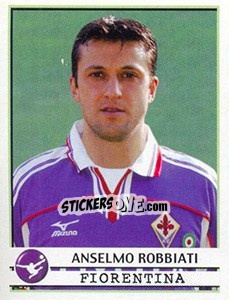Sticker Anselmo Robbiati - Calciatori 2001-2002 n. A24 - Panini