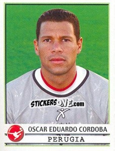 Figurina Oscar Eduardo Cordoba - Calciatori 2001-2002 - Panini