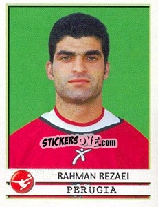 Sticker Rahman Rezaei - Calciatori 2001-2002 - Panini