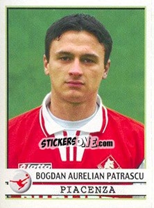 Figurina Bogdan Aurelian Patrascu - Calciatori 2001-2002 - Panini