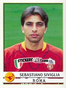 Sticker Sebastiano Siviglia - Calciatori 2001-2002 n. A63 - Panini