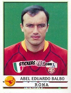 Sticker Abel Eduardo Balbo - Calciatori 2001-2002 n. A65 - Panini