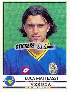 Cromo Luca Matteassi - Calciatori 2001-2002 - Panini