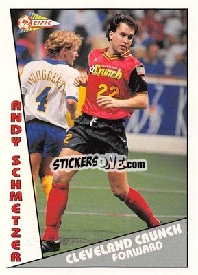 Sticker Andy Schmetzer - Major Soccer League (MSL) 1991-1992 - Pacific