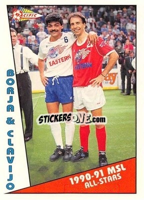Sticker Borja / Clavijo - Major Soccer League (MSL) 1991-1992 n. 159 - Pacific