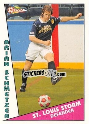 Sticker Brian Schmetzer - Major Soccer League (MSL) 1991-1992 - Pacific