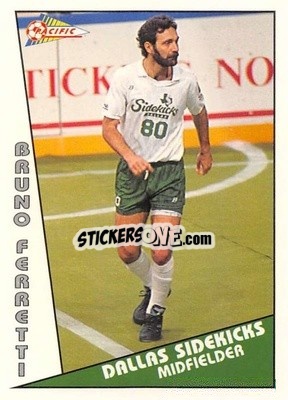 Cromo Bruno Ferretti - Major Soccer League (MSL) 1991-1992 - Pacific