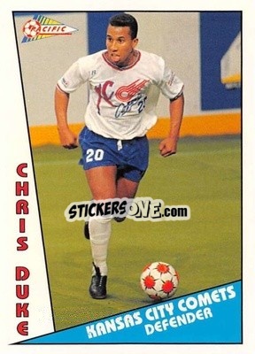 Sticker Chris Duke - Major Soccer League (MSL) 1991-1992 - Pacific