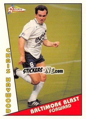 Sticker Chris Haywood - Major Soccer League (MSL) 1991-1992 - Pacific