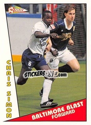 Cromo Chris Simon - Major Soccer League (MSL) 1991-1992 - Pacific