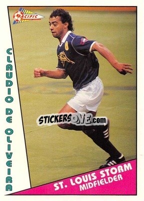 Figurina Claudio De Oliveira - Major Soccer League (MSL) 1991-1992 n. 118 - Pacific