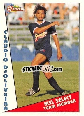Sticker Claudio DeOliveira - Major Soccer League (MSL) 1991-1992 - Pacific