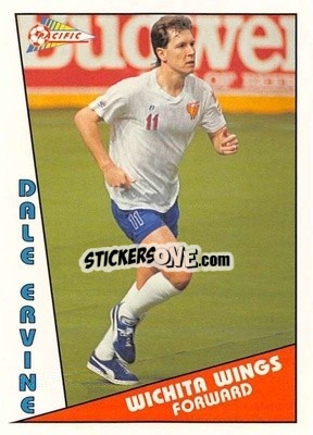 Sticker Dale Ervine - Major Soccer League (MSL) 1991-1992 - Pacific