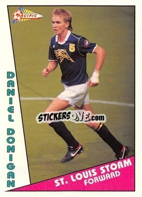 Cromo Daniel Donigan - Major Soccer League (MSL) 1991-1992 - Pacific