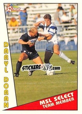 Sticker Daryl Doran - Major Soccer League (MSL) 1991-1992 - Pacific