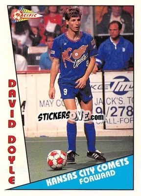 Cromo David Doyle - Major Soccer League (MSL) 1991-1992 - Pacific