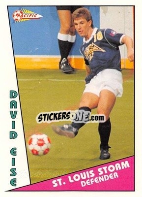 Cromo David Eise - Major Soccer League (MSL) 1991-1992 - Pacific