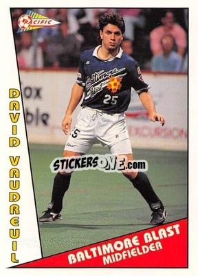 Cromo David Vaudreuil - Major Soccer League (MSL) 1991-1992 - Pacific