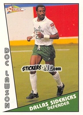 Sticker Doc Lawson - Major Soccer League (MSL) 1991-1992 - Pacific