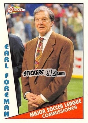 Sticker Earl Foreman - Major Soccer League (MSL) 1991-1992 n. 160 - Pacific
