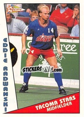 Cromo Eddie Radwanski - Major Soccer League (MSL) 1991-1992 - Pacific