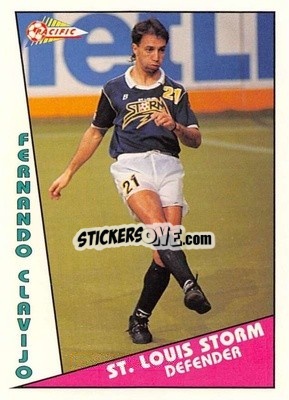 Sticker Fernando Clavijo - Major Soccer League (MSL) 1991-1992 - Pacific