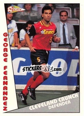 Cromo George Fernandez - Major Soccer League (MSL) 1991-1992 - Pacific