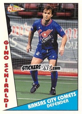 Cromo Gino Schiraldi - Major Soccer League (MSL) 1991-1992 - Pacific