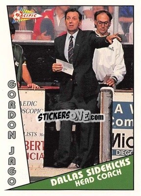 Sticker Gordon Jago - Major Soccer League (MSL) 1991-1992 - Pacific