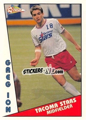 Sticker Greg Ion - Major Soccer League (MSL) 1991-1992 - Pacific