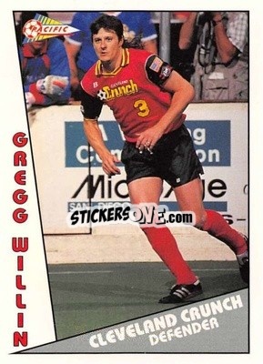 Cromo Gregg Willin - Major Soccer League (MSL) 1991-1992 - Pacific
