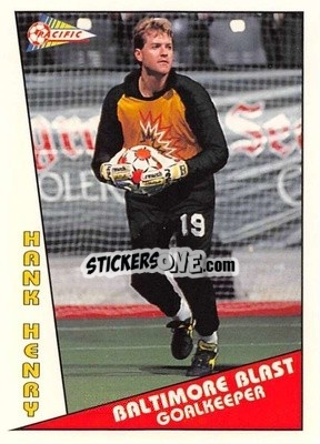 Sticker Hank Henry - Major Soccer League (MSL) 1991-1992 - Pacific