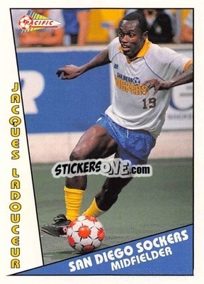 Cromo Jacques Ladouceur - Major Soccer League (MSL) 1991-1992 - Pacific