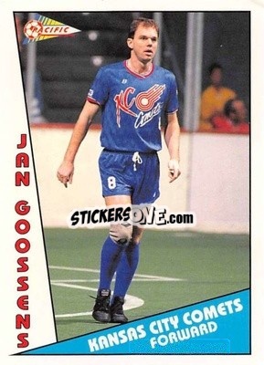 Sticker Jan Goossens - Major Soccer League (MSL) 1991-1992 - Pacific