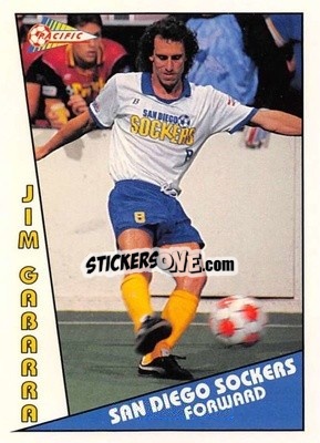 Cromo Jim Gabarra - Major Soccer League (MSL) 1991-1992 - Pacific