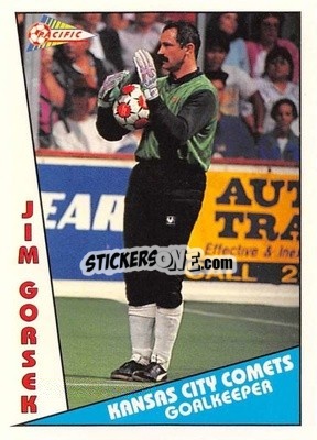 Cromo Jim Gorsek - Major Soccer League (MSL) 1991-1992 - Pacific