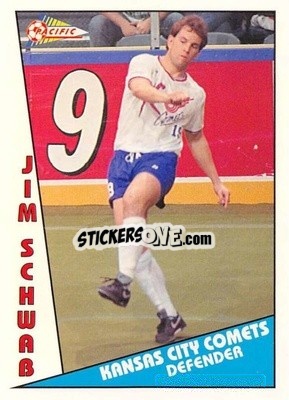 Sticker Jim Schwab - Major Soccer League (MSL) 1991-1992 n. 103 - Pacific