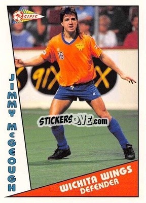 Cromo Jimmy McGeough - Major Soccer League (MSL) 1991-1992 - Pacific