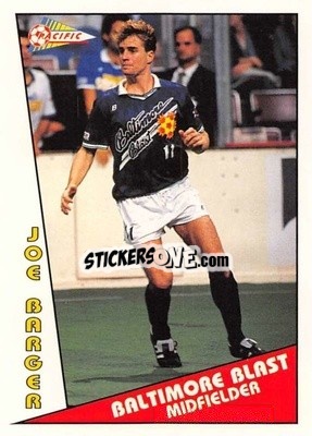 Cromo Joe Barger - Major Soccer League (MSL) 1991-1992 - Pacific