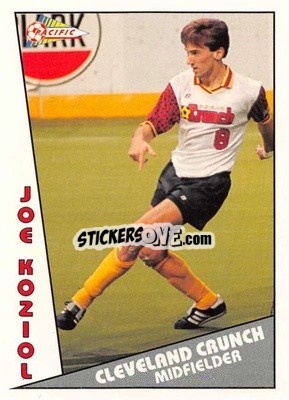 Sticker Joe Koziol - Major Soccer League (MSL) 1991-1992 - Pacific