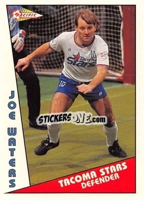 Sticker Joe Waters - Major Soccer League (MSL) 1991-1992 - Pacific