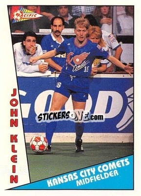 Sticker John Klein - Major Soccer League (MSL) 1991-1992 - Pacific