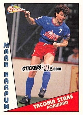 Sticker Mark Karpun - Major Soccer League (MSL) 1991-1992 n. 22 - Pacific