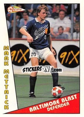 Figurina Mark Mettrick - Major Soccer League (MSL) 1991-1992 - Pacific