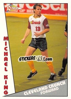 Cromo Michael King - Major Soccer League (MSL) 1991-1992 - Pacific