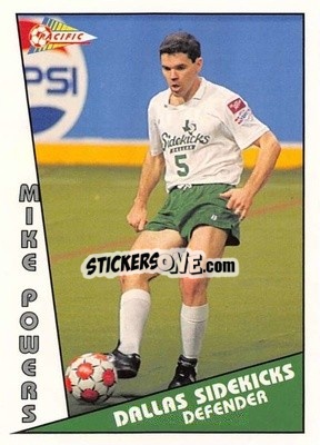 Sticker Mike Powers - Major Soccer League (MSL) 1991-1992 - Pacific