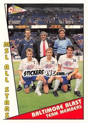 Sticker MSL All Stars - Major Soccer League (MSL) 1991-1992 - Pacific