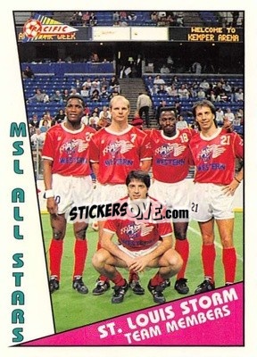 Sticker MSL All Stars - Major Soccer League (MSL) 1991-1992 - Pacific