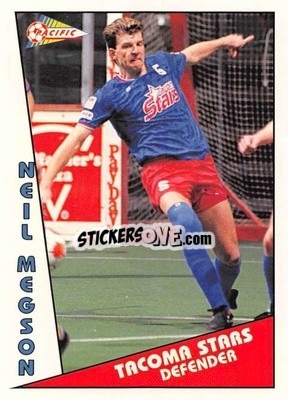 Cromo Neil Megson - Major Soccer League (MSL) 1991-1992 - Pacific